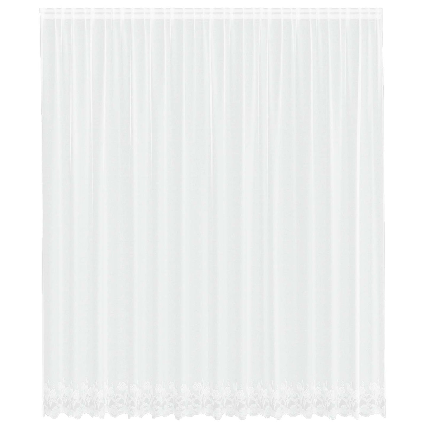 vidaXL Lace Curtain with Curtains White 400 x 300 cm Polyester