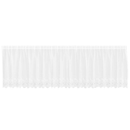 vidaXL Lace Curtain White 80 x 500 cm Polyester
