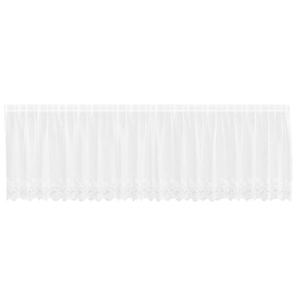 vidaXL Lace Curtain with Curtains White 500 x 120 cm Polyester