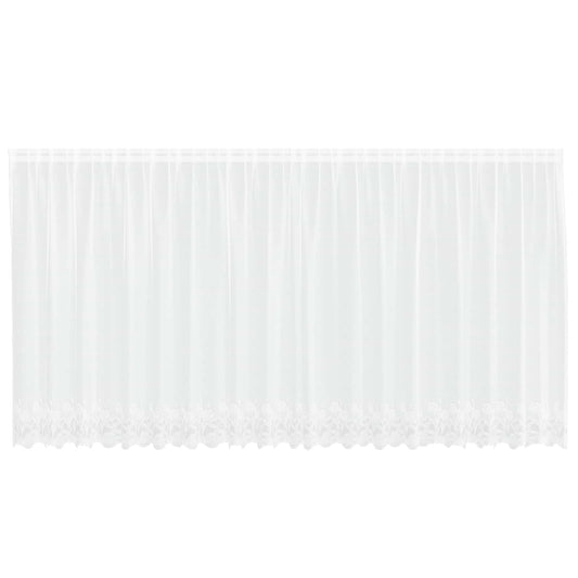 vidaXL Lace Curtain White 180 x 500 cm Polyester