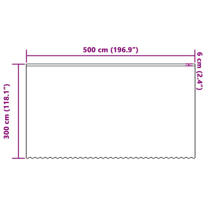 vidaXL Lace Curtain with Curtains Floral White 300 x 500 cm Polyester