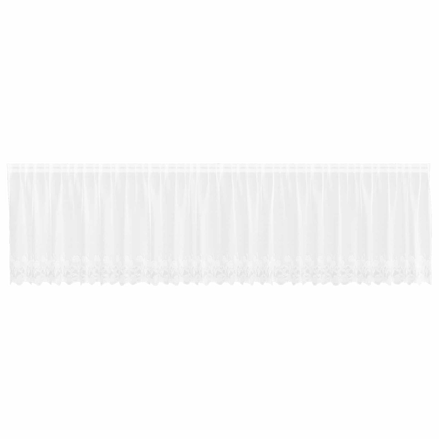 vidaXL Lace Curtain with Curtains White 600 x 100 cm Polyester