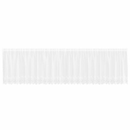 vidaXL Lace Curtain with Curtains White 600 x 100 cm Polyester