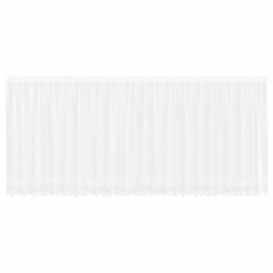 vidaXL Lace Curtain White 140 x 600 cm Polyester