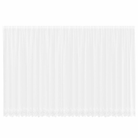 vidaXL Lace Curtain White 220 x 600 cm Polyester