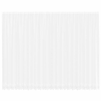vidaXL Lace Curtain with Curtains Floral White 300 x 600 cm Polyester