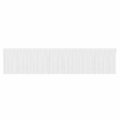 vidaXL Lace Curtain with Curtains Floral White 80 x 750 cm Polyester