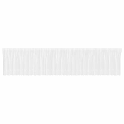 vidaXL Lace Curtain with Curtains Floral White 140 x 750 cm Polyester