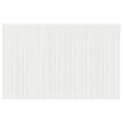 vidaXL Lace Curtain with Curtains Floral White 280 x 750 cm Polyester
