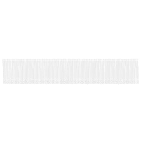 vidaXL Lace Curtain White 120 x 900 cm Polyester
