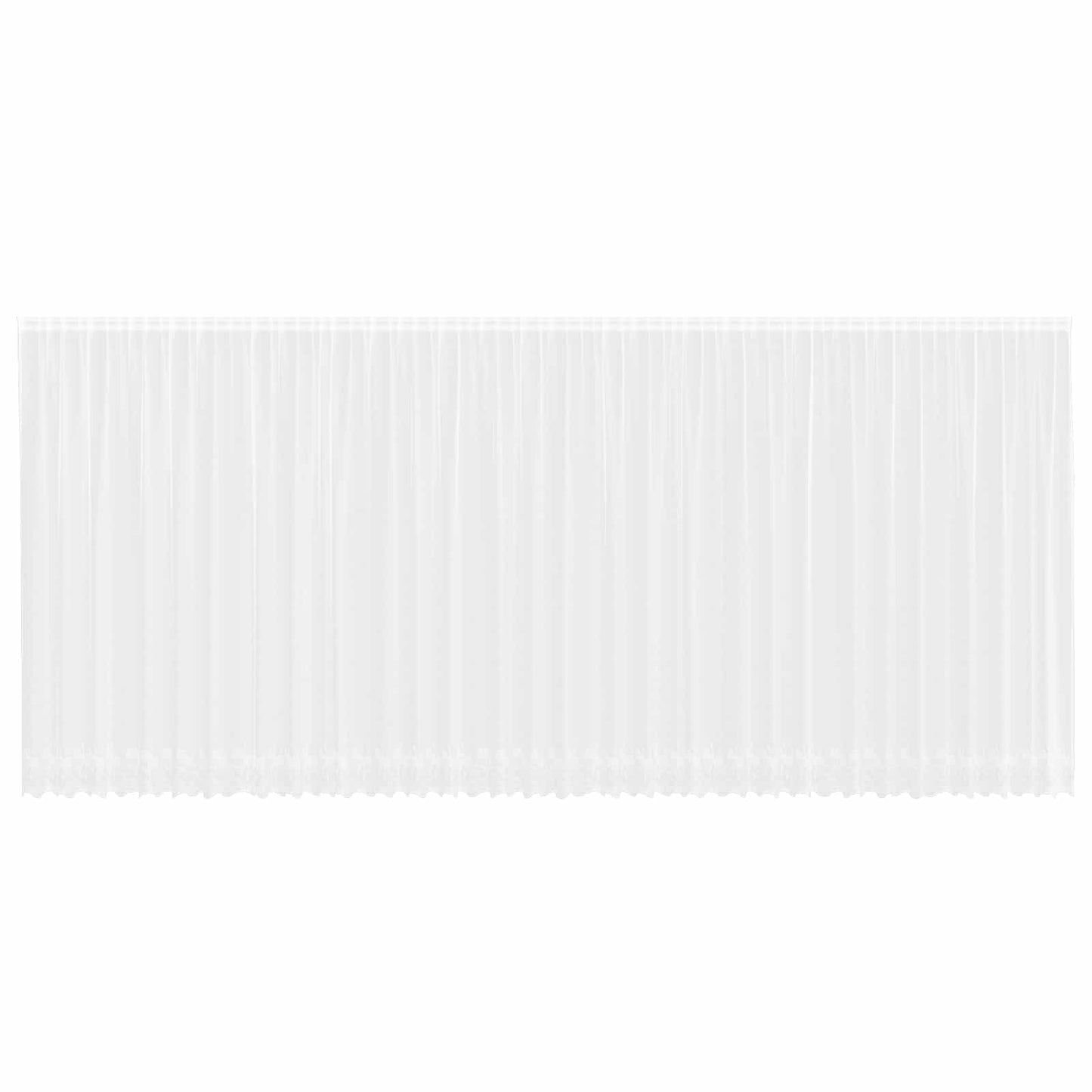 vidaXL Lace Curtain with Curtains Floral White 245 x 900 cm Polyester