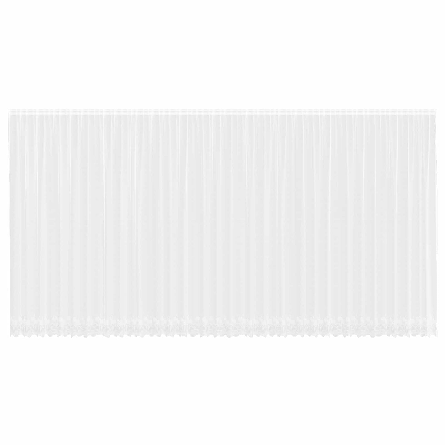 vidaXL Lace Curtain with Curtains Floral White 260 x 900 cm Polyester