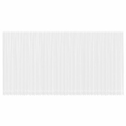 vidaXL Lace Curtain with Curtains Floral White 260 x 900 cm Polyester