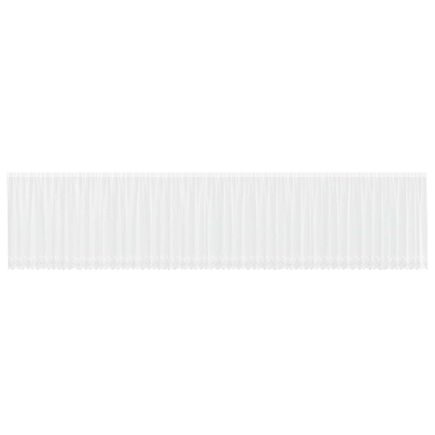 vidaXL Lace Curtain with Curtains White 1200 x 140 cm Polyester