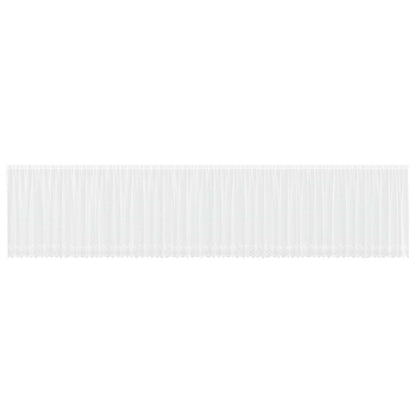 vidaXL Lace Curtain with Curtains Floral White 160 x 1200 cm Polyester