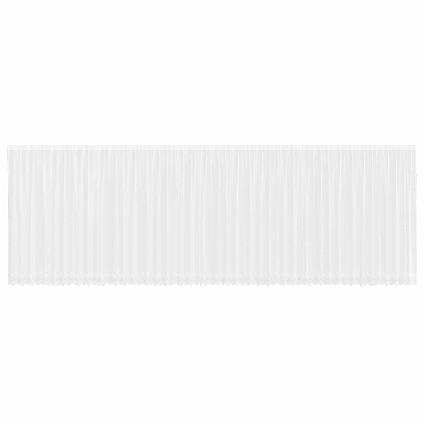 vidaXL Lace Curtain with Curtains Floral White 245 x 1200 cm Polyester