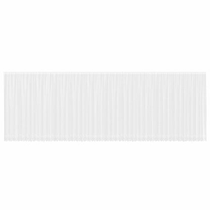 vidaXL Lace Curtain with Curtains Floral White 245 x 1200 cm Polyester