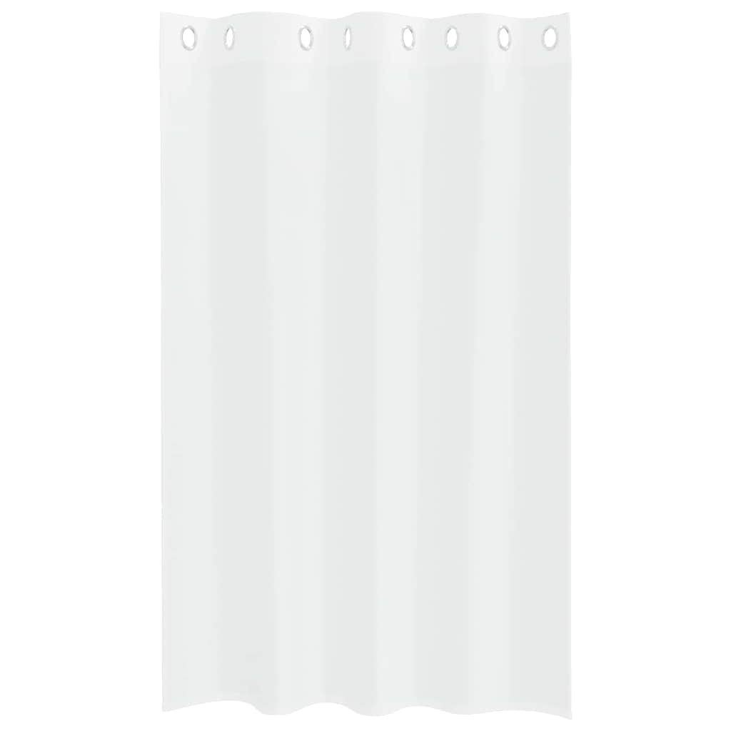 vidaXL Voile Curtain 2 pcs White 175 x 140 cm Polyester