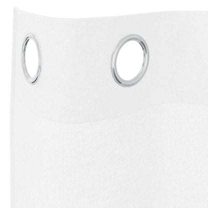 vidaXL Voile Curtain 2 pcs White 245 x 140 cm Polyester