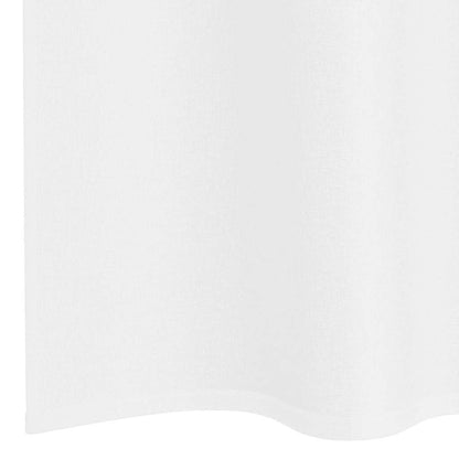 vidaXL Voile Curtain 2 pcs White 245 x 140 cm Polyester