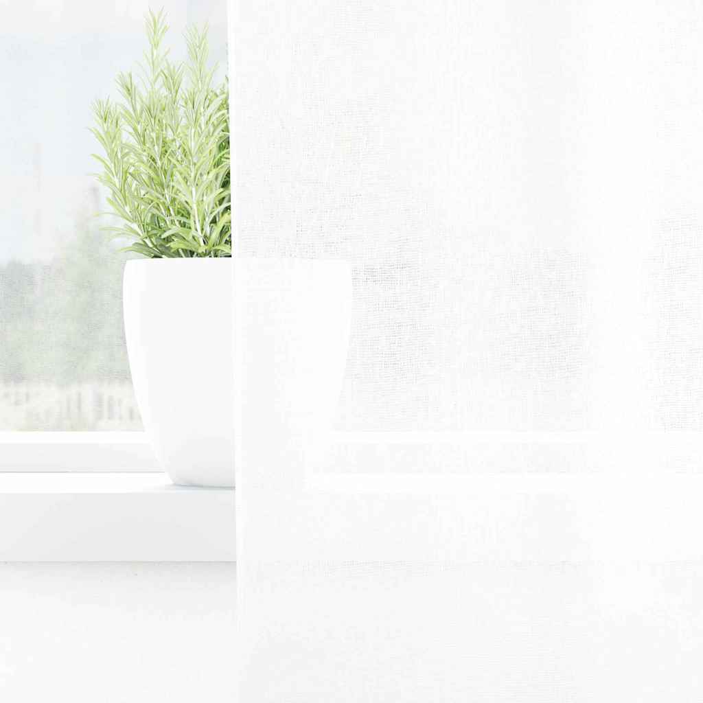 vidaXL Voile Curtain 2 pcs White 245 x 140 cm Polyester