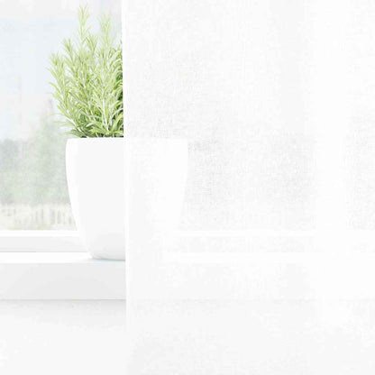 vidaXL Voile Curtain 2 pcs White 245 x 140 cm Polyester