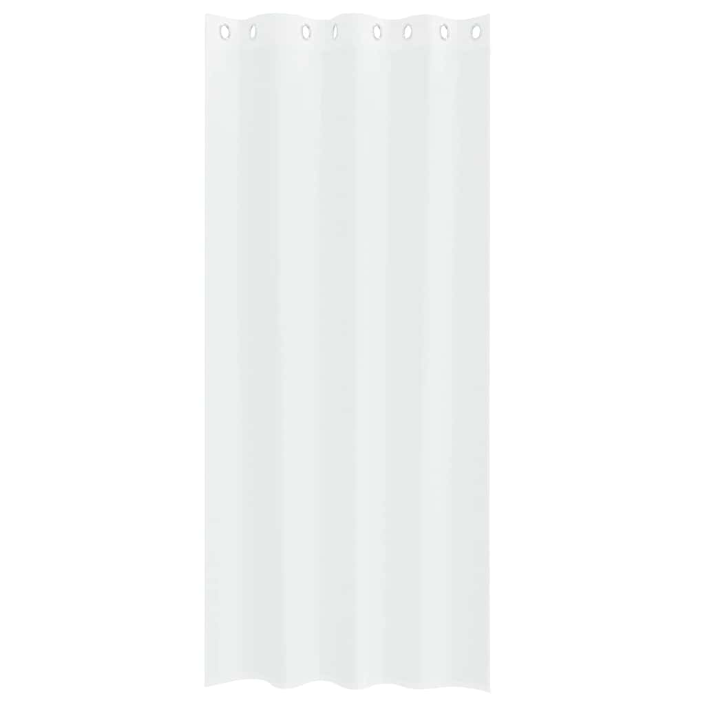 vidaXL Voile Curtain 2 pcs White 245 x 140 cm Polyester