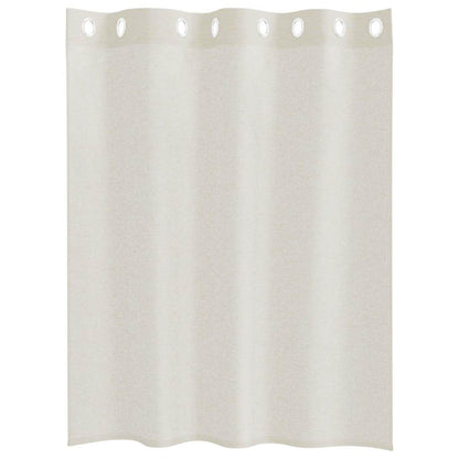 vidaXL Voile Curtain 2 pcs Cream 140 x 140 cm Polyester