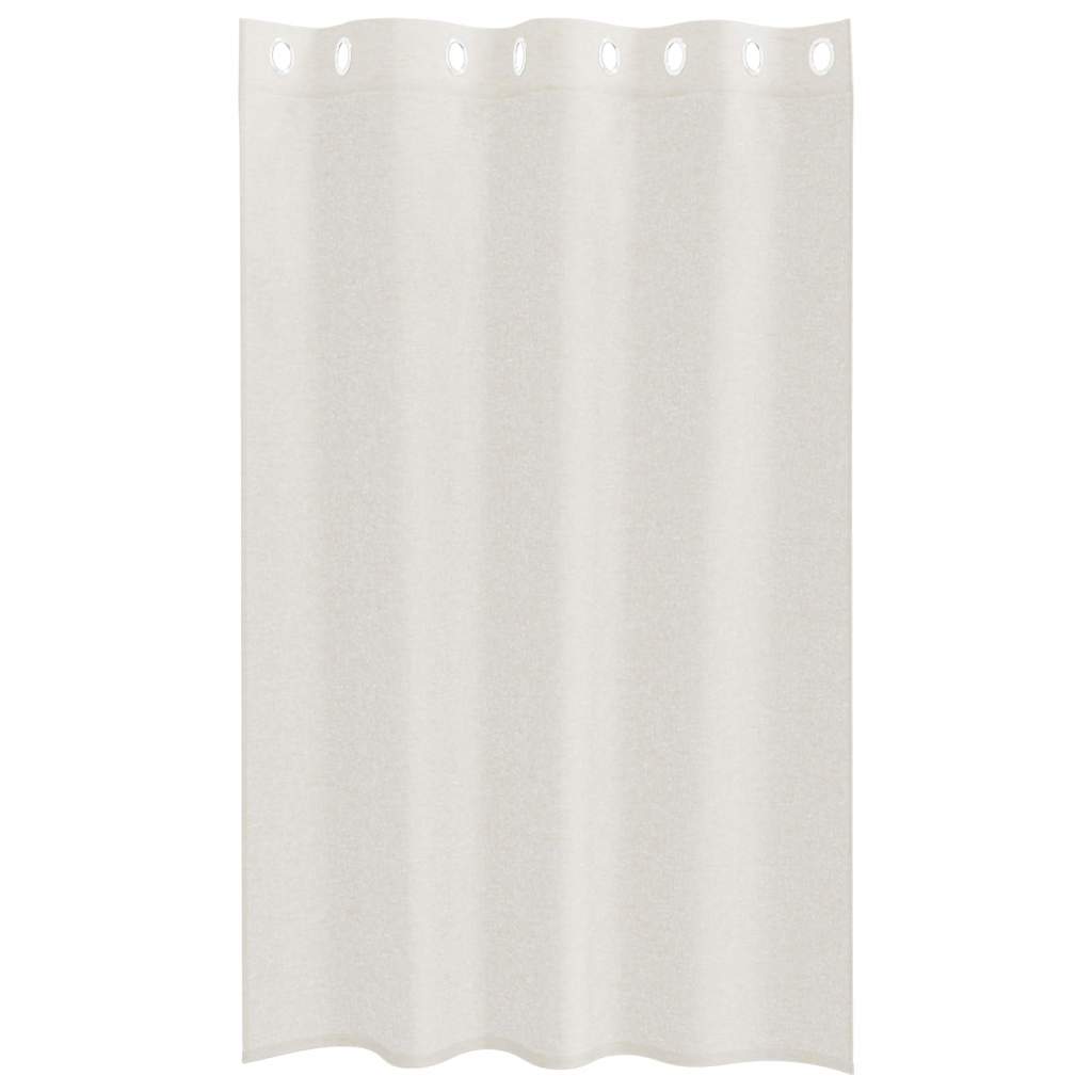 vidaXL Voile Curtain 2 pcs Cream 175 x 140 cm Polyester