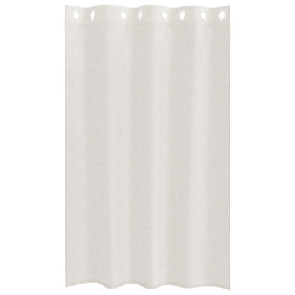 vidaXL Voile Curtain 2 pcs Cream 175 x 140 cm Polyester