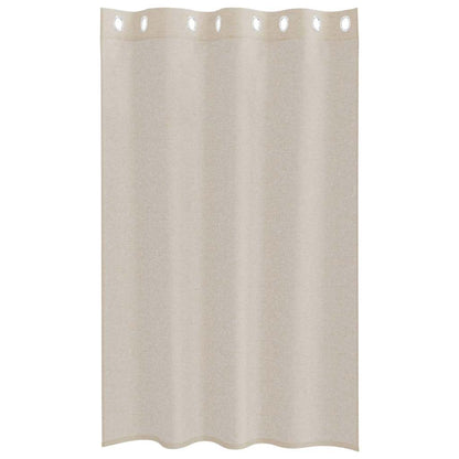 vidaXL Voile Curtain 2 pcs Sand 175 x 140 cm Polyester