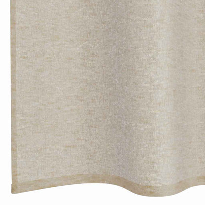 vidaXL Voile Curtain 2 pcs Sand 260 x 140 cm Polyester