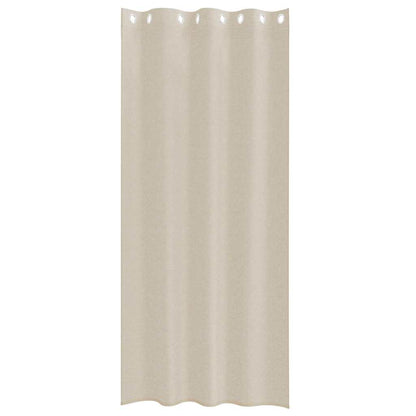 vidaXL Voile Curtain 2 pcs Sand 260 x 140 cm Polyester