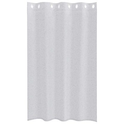 vidaXL Voile Curtain 2 pcs Light Grey 175 x 140 cm Polyester