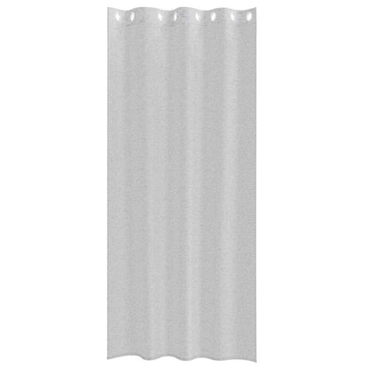 vidaXL Voile Curtain 2 pcs Light Grey 245 x 140 cm Polyester