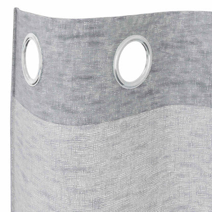 vidaXL Voile Curtain 2 pcs Dark Grey 140 x 140 cm Polyester
