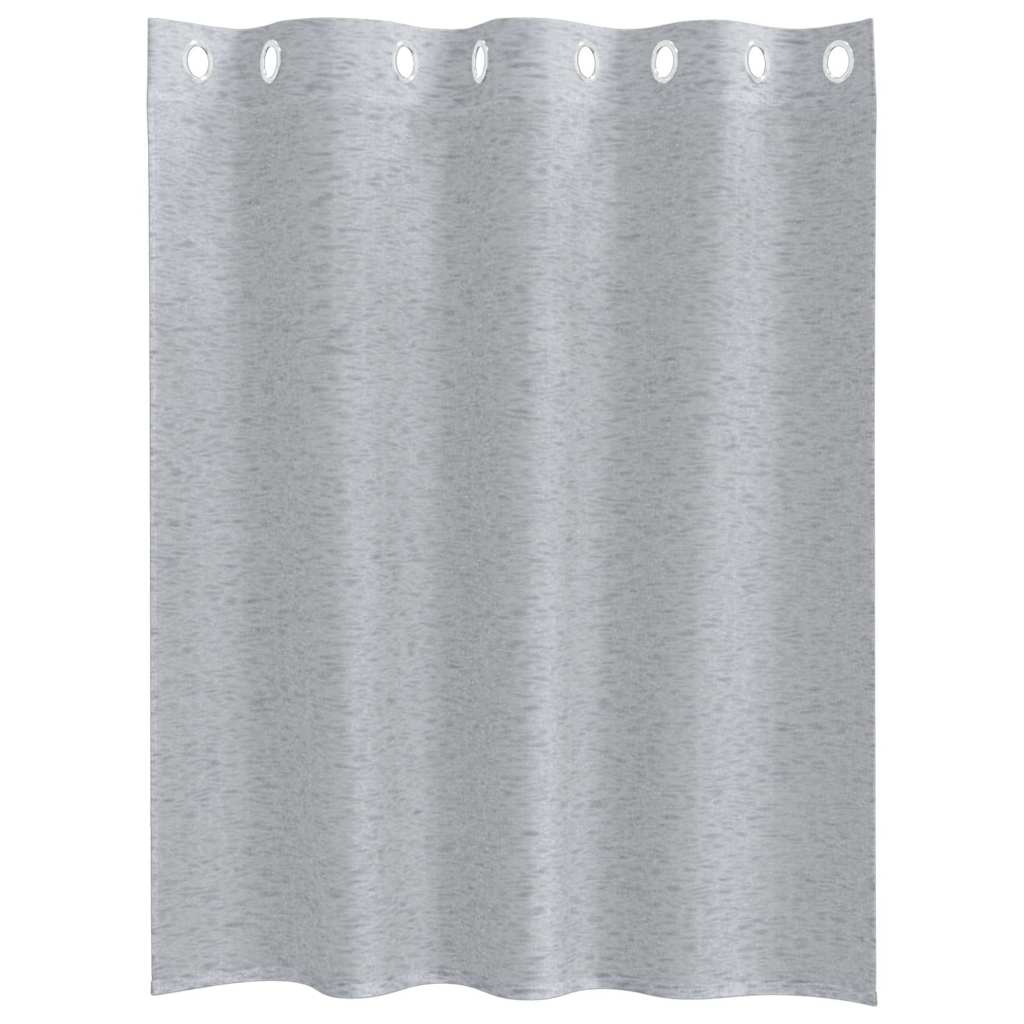 vidaXL Voile Curtain 2 pcs Dark Grey 140 x 140 cm Polyester