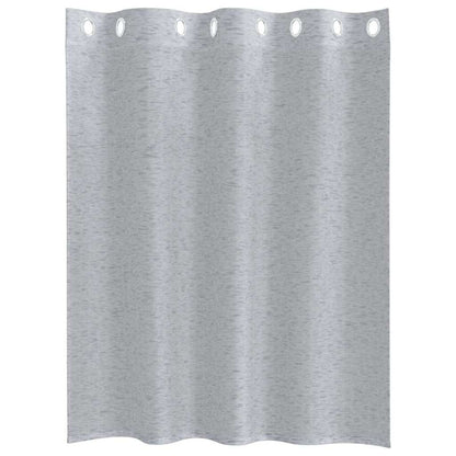 vidaXL Voile Curtain 2 pcs Dark Grey 140 x 140 cm Polyester