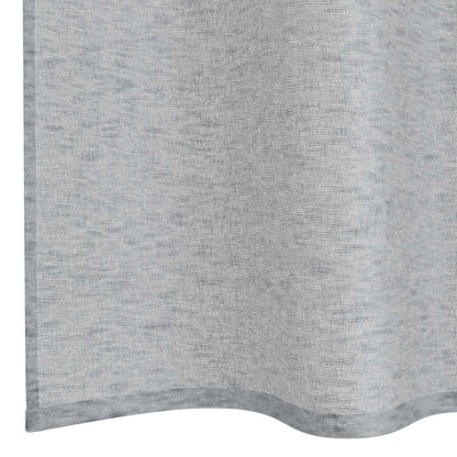 vidaXL Voile Curtain 2 pcs Dark Grey 175 x 140 cm Polyester