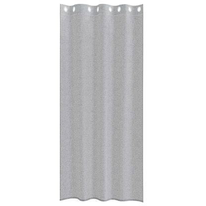vidaXL Voile Curtain 2 pcs Dark Grey 225 x 140 cm Polyester