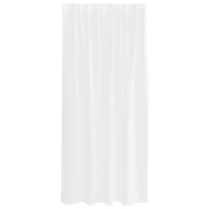vidaXL Voile Curtain with Curtains 2 pcs White 175 x 140 cm Polyester