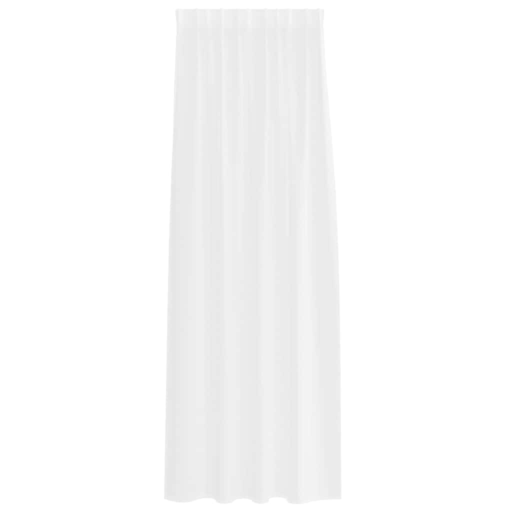 vidaXL Voile Curtain with Curtains 2 pcs White 225 x 140 cm Polyester