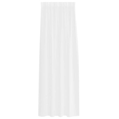 vidaXL Voile Curtain with Curtains 2 pcs White 260 x 140 cm Polyester