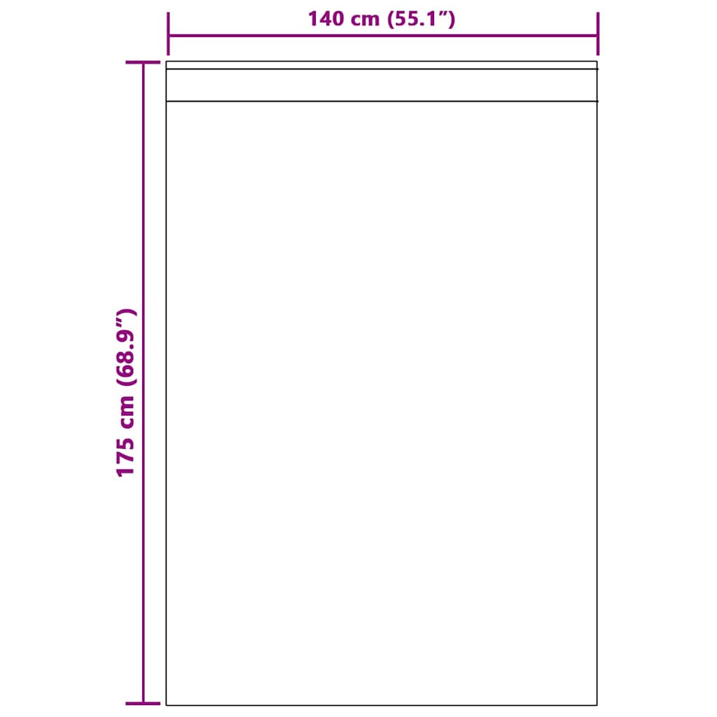 vidaXL Voile Curtain with Curtains 2 pcs Cream 175 x 140 cm Polyester