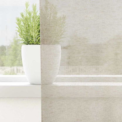 vidaXL Voile Curtain 2 pcs Sand 260 x 140 cm Polyester