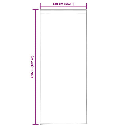 vidaXL Voile Curtain 2 pcs Sand 260 x 140 cm Polyester