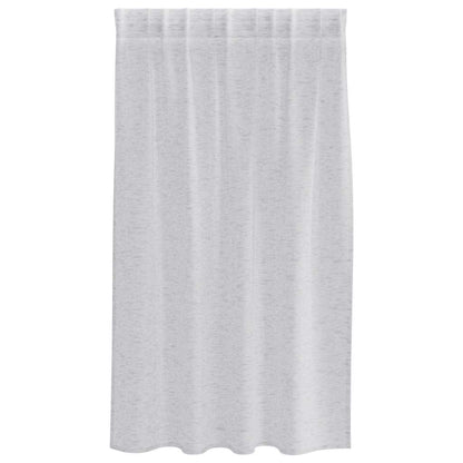 vidaXL Voile Curtain 2 pcs Light Grey 140 x 140 cm Polyester
