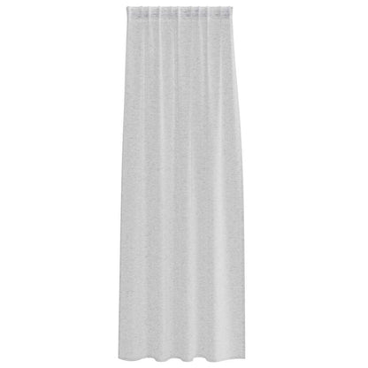 vidaXL Voile Curtain 2 pcs Light Grey 260 x 140 cm Polyester