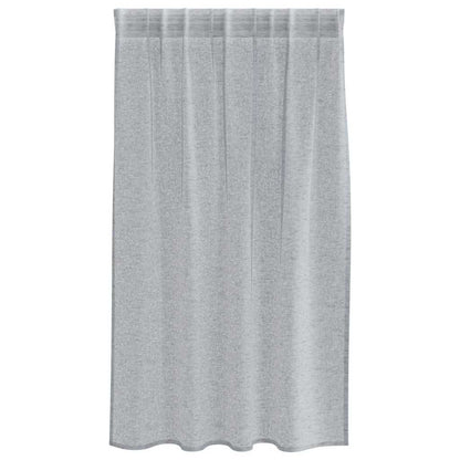 vidaXL Voile Curtain 2 pcs Dark Grey 140 x 140 cm Polyester
