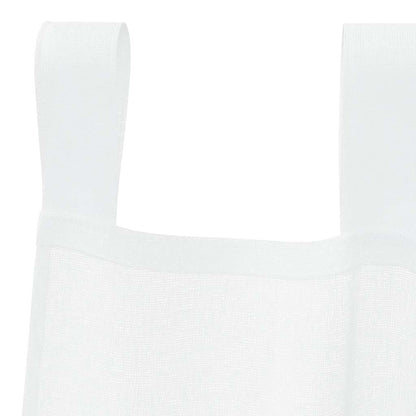 vidaXL Voile Curtain with Curtains 2 pcs White 175 x 140 cm Polyester